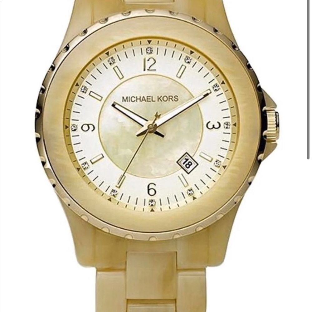 Michael Kors watch, “bone” color